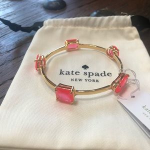 BNWT Kate Spade bracelet with pink stones